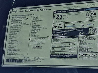 2026 Jeep Grand Cherokee Laredo Altitude