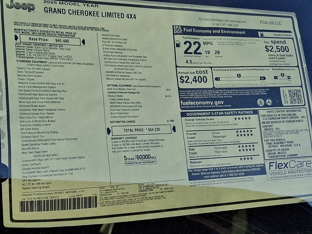 2025 Jeep Grand Cherokee Limited