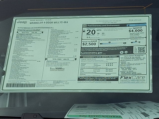 2026 Jeep Wrangler Willys