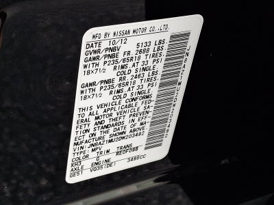 2013 Nissan Murano S