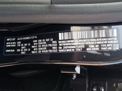 2020 Alfa Romeo Stelvio Ti Sport AWD