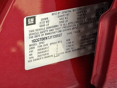 2018 Chevrolet Colorado Z71