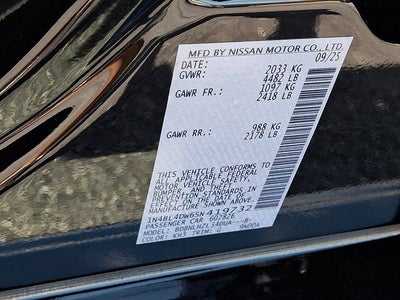 2025 Nissan Altima 2.5 SV