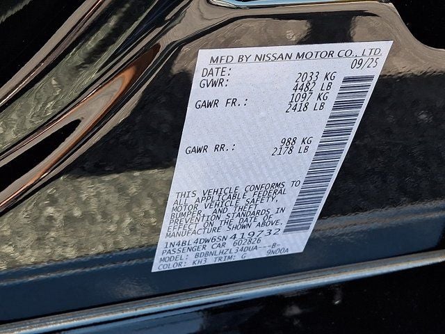 2025 Nissan Altima 2.5 SV