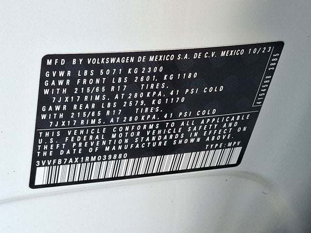 2024 Volkswagen Tiguan 2.0T S