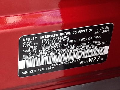 2026 Mitsubishi Outlander SE